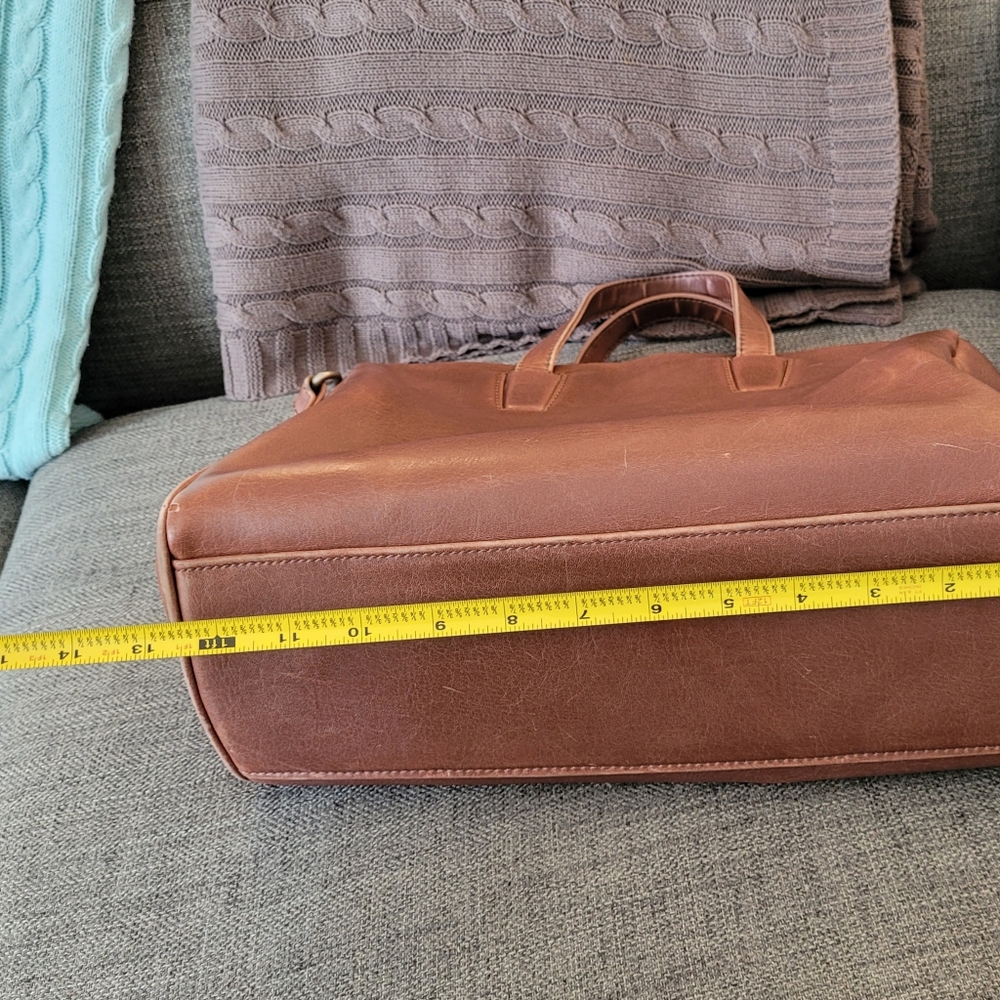Matt & Nat Vegan Leather Brown Mitsuko Bowling Satchel and Crossbody Bag - Picture 5 of 16
